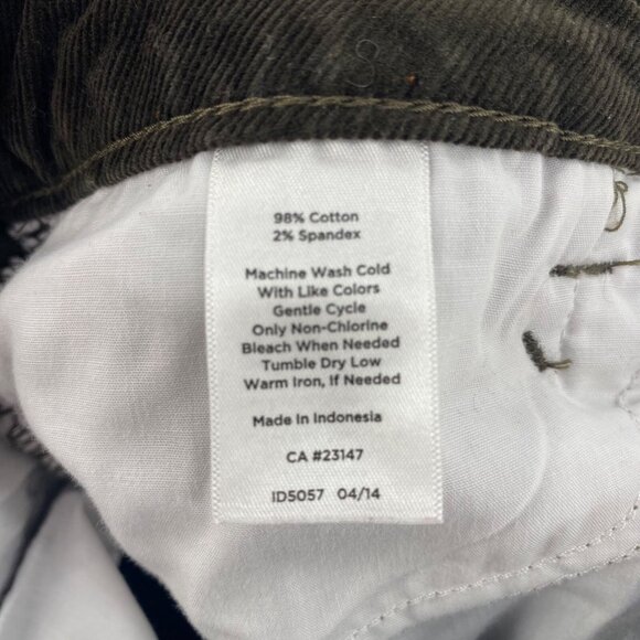 Talbots Pants Womens 10 Petite Curvy Brown Corduroy Straight Leg Stretch Casual - Picture 7 of 12